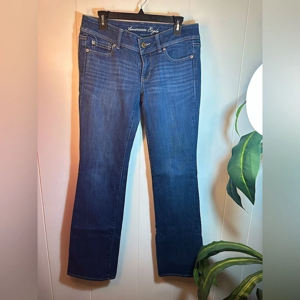 American Eagle Slim Boot Women’s Stretch Jeans Size 8 Long